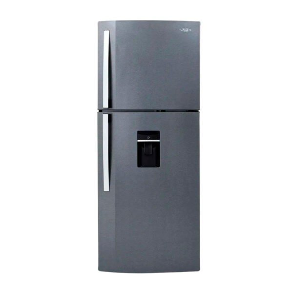 REFRIGERADORAS HACEB TITANIO NF 271LTS. 12 PIES CON DISPENSADOR DE AGUA